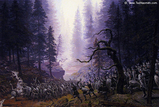 File:Ted Nasmith - The Orc-Host is Ambushed in Brethil.jpg