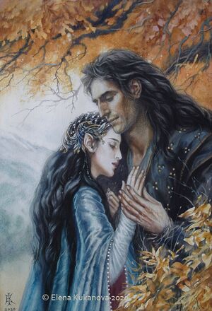 Elena Kukanova - Aragorn and Arwen.jpg