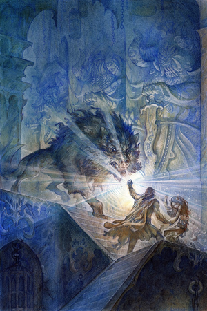 Carcharoth Blocks Escape From Angband.webp