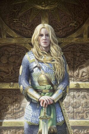 Matt Stewart - Eowyn Before the Doors of Meduseld.jpg