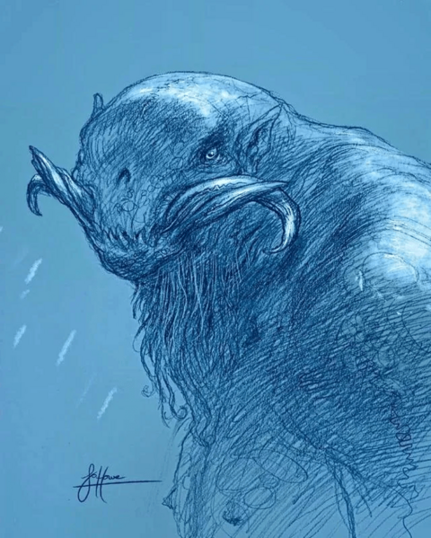 File:John Howe - Snow-troll.png