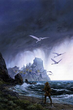 Ted Nasmith - Tuor is Led by the Swans to Vinyamar.jpg