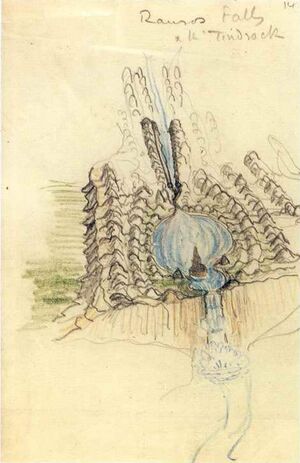 J.R.R. Tolkien - Rauros Falls & the Tindrock.jpg